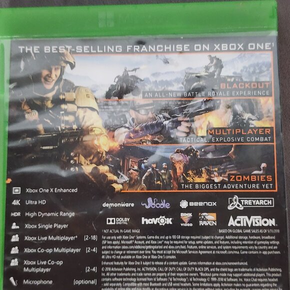 Microsoft Xbox One Call of Duty Black Ops 4 4K Ultra HD HDR Original Game Disk - Picture 6 of 16